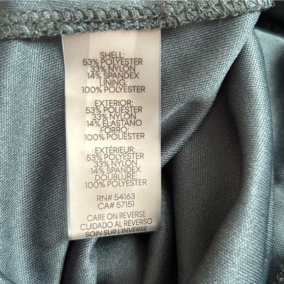 Calvin Klein Turquoise Floral Velour Sheer Midi Dress, Size 10P - Picture 5 of 7